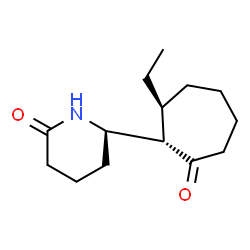 ChemSpider 2D Image | (6R)-6-[(1S,2S)-2-Ethyl-7-oxocycloheptyl]-2-piperidinone | C14H23NO2