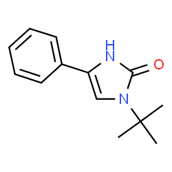 ChemSpider 2D Image | 1-(2-Methyl-2-propanyl)-4-phenyl-1,3-dihydro-2H-imidazol-2-one | C13H16N2O