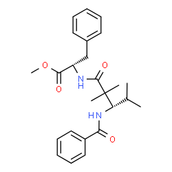 ChemSpider 2D Image | Methyl N-[(3S)-3-(benzoylamino)-2,2,4-trimethylpentanoyl]-L-phenylalaninate | C25H32N2O4