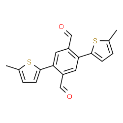 ChemSpider 2D Image | 2,5-Bis(5-methyl-2-thienyl)terephthalaldehyde | C18H14O2S2