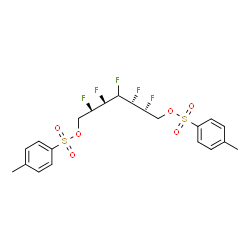 ChemSpider 2D Image | (2S,3R,5R,6S)-2,3,4,5,6-Pentafluoro-1,7-heptanediyl bis(4-methylbenzenesulfonate) | C21H23F5O6S2