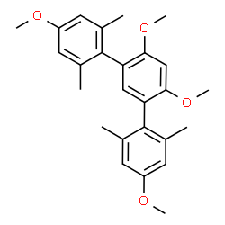 ChemSpider 2D Image | 4,4',4'',6'-Tetramethoxy-2,2'',6,6''-tetramethyl-1,1':3',1''-terphenyl | C26H30O4
