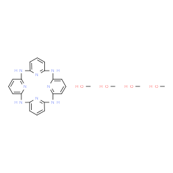 ChemSpider 2D Image | Methanol - 2,8,14,20,25,26,27,28-octaazapentacyclo[19.3.1.1~3,7~.1~9,13~.1~15,19~]octacosa-1(25),2,4,6,8,10,12,14,16,18,21,23-dodecaene (4:1) | C24H32N8O4