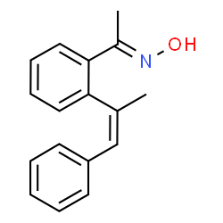 ChemSpider 2D Image | (1E)-N-Hydroxy-1-{2-[(1Z)-1-phenyl-1-propen-2-yl]phenyl}ethanimine | C17H17NO