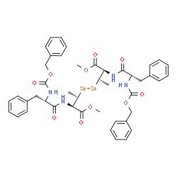 ChemSpider 2D Image | Dimethyl (5S,8R,9S,12S,13R,16S)-5,16-dibenzyl-9,12-dimethyl-3,6,15,18-tetraoxo-1,20-diphenyl-2,19-dioxa-10,11-diselena-4,7,14,17-tetraazaicosane-8,13-dicarboxylate | C44H50N4O10Se2