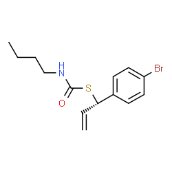 ChemSpider 2D Image | S-[(1S)-1-(4-Bromophenyl)-2-propen-1-yl] butylcarbamothioate | C14H18BrNOS