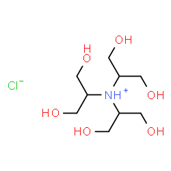 ChemSpider 2D Image | N,N-Bis(1,3-dihydroxy-2-propanyl)-1,3-dihydroxy-2-propanaminium chloride | C9H22ClNO6