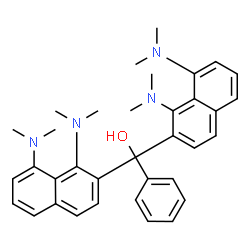 ChemSpider 2D Image | Bis[1,8-bis(dimethylamino)-2-naphthyl](phenyl)methanol | C35H40N4O