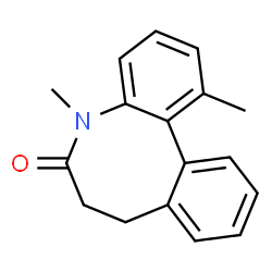 ChemSpider 2D Image | 1,5-Dimethyl-7,8-dihydrodibenzo[b,d]azocin-6(5H)-one | C17H17NO
