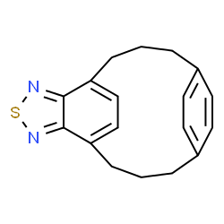 ChemSpider 2D Image | 15-Thia-14,16-diazatetracyclo[10.5.2.2~5,8~.0~13,17~]henicosa-1(18),5,7,12(19),13,16,20-heptaene | C18H18N2S