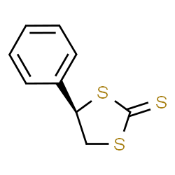 ChemSpider 2D Image | (4R)-4-Phenyl-1,3-dithiolane-2-thione | C9H8S3
