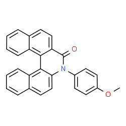 ChemSpider 2D Image | 3-(4-Methoxyphenyl)dibenzo[a,k]phenanthridin-4(3H)-one | C28H19NO2