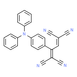 ChemSpider 2D Image | 2-[4-(Diphenylamino)phenyl]-1,3-butadiene-1,1,4,4-tetracarbonitrile | C26H15N5