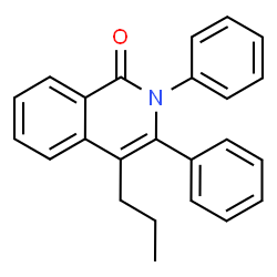 ChemSpider 2D Image | 2,3-Diphenyl-4-propyl-1(2H)-isoquinolinone | C24H21NO