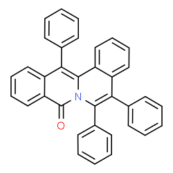ChemSpider 2D Image | 5,6,13-Triphenyl-8H-isoquinolino[3,2-a]isoquinolin-8-one | C35H23NO