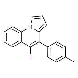 ChemSpider 2D Image | 5-Iodo-4-(4-methylphenyl)pyrrolo[1,2-a]quinoline | C19H14IN