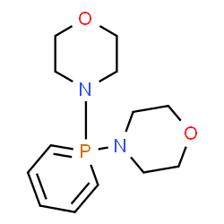 ChemSpider 2D Image | 4,4'-(1lambda~5~-Phosphinine-1,1-diyl)dimorpholine | C13H21N2O2P