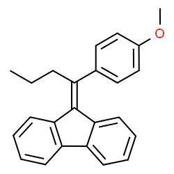 ChemSpider 2D Image | 9-[1-(4-Methoxyphenyl)butylidene]-9H-fluorene | C24H22O