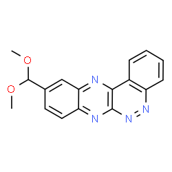 ChemSpider 2D Image | 10-(Dimethoxymethyl)quinoxalino[2,3-c]cinnoline | C17H14N4O2