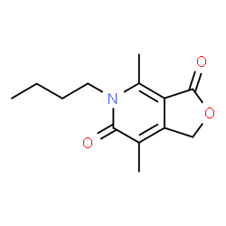 ChemSpider 2D Image | 5-Butyl-4,7-dimethylfuro[3,4-c]pyridine-3,6(1H,5H)-dione | C13H17NO3