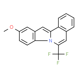 ChemSpider 2D Image | 10-Methoxy-6-(trifluoromethyl)indolo[2,1-a]isoquinoline | C18H12F3NO