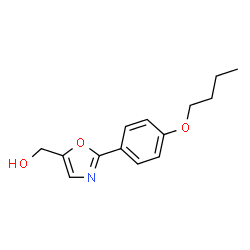 ChemSpider 2D Image | [2-(4-Butoxyphenyl)-1,3-oxazol-5-yl]methanol | C14H17NO3