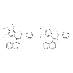 ChemSpider 2D Image | phenyl-[1-(3,4,5-trimethoxyphenyl)benzo[e]benzofuran-2-yl]methanone | C56H44O10