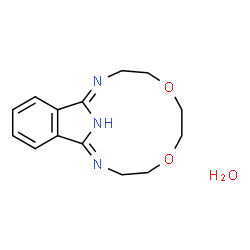 ChemSpider 2D Image | (11Z)-5,8-Dioxa-2,11,19-triazatricyclo[10.6.1.0~13,18~]nonadeca-1(19),11,13,15,17-pentaene hydrate (1:1) | C14H19N3O3
