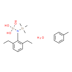 ChemSpider 2D Image | 2-(2,6-Diethylphenyl)-3,3,3-trimethyldisilazane-1,1,1-triol - toluene hydrate (1:1:1) | C20H35NO4Si2