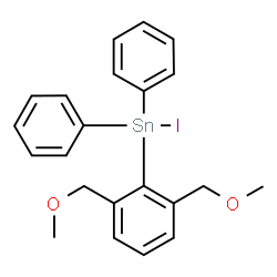 ChemSpider 2D Image | [2,6-Bis(methoxymethyl)phenyl](iodo)diphenylstannane | C22H23IO2Sn