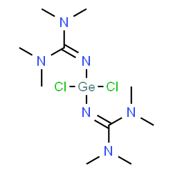 ChemSpider 2D Image | 2,2'-(Dichlorogermanediyl)bis(1,1,3,3-tetramethylguanidine) | C10H24Cl2GeN6