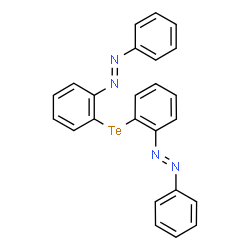 ChemSpider 2D Image | (E,E)-1,1'-(Tellanyldi-2,1-phenylene)bis(phenyldiazene) | C24H18N4Te