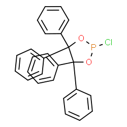 ChemSpider 2D Image | 2-Chloro-4,4,5,5-tetraphenyl-1,3,2-dioxaphospholane | C26H20ClO2P