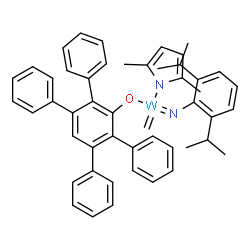 ChemSpider 2D Image | (2,6-diisopropylphenyl)imino-(2,5-dimethylpyrrol-1-yl)-methylene-(2,3,5,6-tetraphenylphenoxy)tungsten | C49H48N2OW