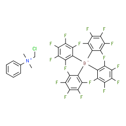 ChemSpider 2D Image | N-(Chloromethyl)-N,N-dimethylanilinium tetrakis(pentafluorophenyl)borate(1-) | C33H13BClF20N