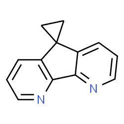 ChemSpider 2D Image | Spiro[cyclopropane-1,5'-pyrido[3',2':4,5]cyclopenta[1,2-b]pyridine] | C13H10N2