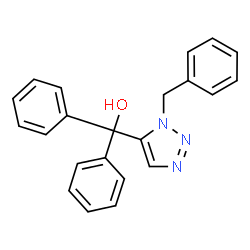 ChemSpider 2D Image | (1-Benzyl-1H-1,2,3-triazol-5-yl)(diphenyl)methanol | C22H19N3O