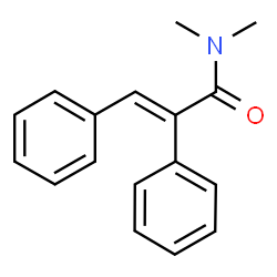 ChemSpider 2D Image | (2E)-N,N-Dimethyl-2,3-diphenylacrylamide | C17H17NO