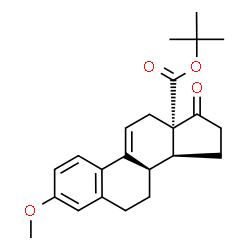 ChemSpider 2D Image | 2-Methyl-2-propanyl (8alpha,13alpha)-3-methoxy-17-oxoestra-1,3,5(10),9(11)-tetraen-18-oate | C23H28O4