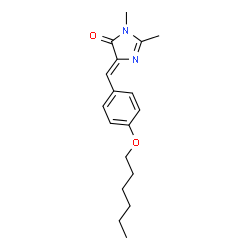 ChemSpider 2D Image | (5Z)-5-[4-(Hexyloxy)benzylidene]-2,3-dimethyl-3,5-dihydro-4H-imidazol-4-one | C18H24N2O2