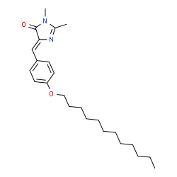 ChemSpider 2D Image | (5Z)-5-[4-(Dodecyloxy)benzylidene]-2,3-dimethyl-3,5-dihydro-4H-imidazol-4-one | C24H36N2O2