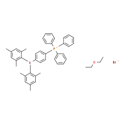 ChemSpider 2D Image | [4-(Dimesitylboryl)phenyl](triphenyl)phosphonium bromide - ethoxyethane (1:1:1) | C46H51BBrOP