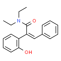 ChemSpider 2D Image | (2Z)-N,N-Diethyl-2-(2-hydroxyphenyl)-3-phenylacrylamide | C19H21NO2