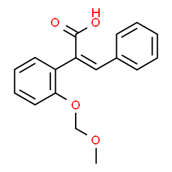 ChemSpider 2D Image | (2Z)-2-[2-(Methoxymethoxy)phenyl]-3-phenylacrylic acid | C17H16O4