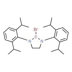ChemSpider 2D Image | 2-Bromo-1,3-bis(2,6-diisopropylphenyl)-1,3,2-diazaborolidine | C26H38BBrN2