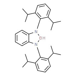 ChemSpider 2D Image | 1,3-Bis(2,6-diisopropylphenyl)-2,3-dihydro-1H-1,3,2-benzodiazaborole | C30H39BN2