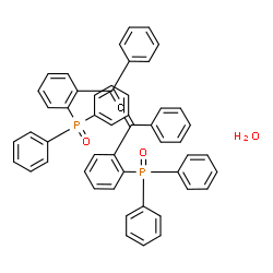 ChemSpider 2D Image | [(1,3-Diphenyl-1,3-propadienediyl)di-2,1-phenylene]bis(diphenylphosphine) dioxide hydrate (1:1) | C51H40O3P2