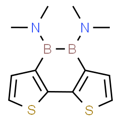 ChemSpider 2D Image | N,N,N',N'-Tetramethylthieno[2',3':5,6][1,2]diborinino[4,3-b]thiophene-4,5-diamine | C12H16B2N2S2