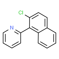 ChemSpider 2D Image | 2-(2-Chloro-1-naphthyl)pyridine | C15H10ClN