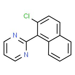 ChemSpider 2D Image | 2-(2-Chloro-1-naphthyl)pyrimidine | C14H9ClN2